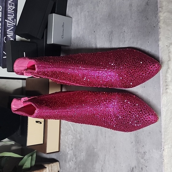 Forever brand rhinestone booties - Picture 3 of 7